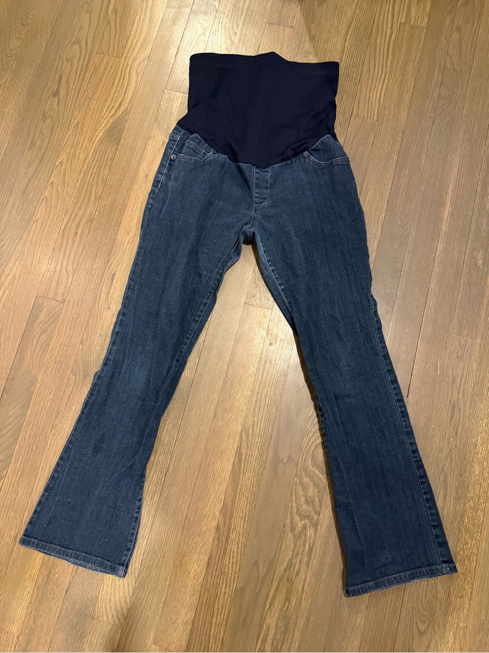 Liz Lange Maternity Navy Stretch Waistband Denim Jeans size 6S